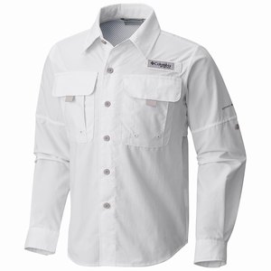 Columbia Camisas PFG Bahama™ Manga Larga Niño Blancos (685QYSMPA)